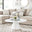 Palma Round White High Gloss Coffee Table