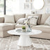Palma Round White High Gloss Coffee Table