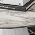 Palma Round White Marble Effect Coffee Table