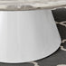 Palma Round White Marble Effect Coffee Table