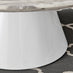 Palma Round White Marble Effect Coffee Table