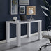 Pivero White High Gloss Desk - 120cm