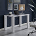 Pivero White High Gloss Desk - 120cm