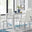 Pivero White High Gloss Dining Table and 4 White Milan Chairs Set
