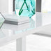 Pivero Rectangular White High Gloss 6 Seater Dining Table