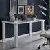 Pivero White High Gloss Large Desk - 140cm