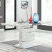 Renato Rectangular Grey and White High Gloss Extending 4-6 Seater Dining Table