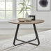 Santorini Round Brown Wood 6 Seater Dining Table