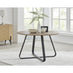 Santorini Round Wood Effect Dining Table 4 Grey Mirelle Chairs