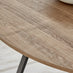 Santorini Brown Round Dining Table And 4 Cream Pesaro Black Leg Chairs