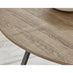 Santorini Round Wood Effect Dining Table 4 Light Grey Mirelle Chairs