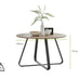 Santorini Round Brown Wood 6 Seater Dining Table