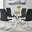 Selina Round Dining Table and 4 Black Murano Chairs