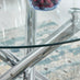 Selina Round Dining Table and 4 Black Murano Chairs