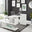 Siena White High Gloss Rotating Desk
