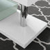 Siena White High Gloss Rotating Desk
