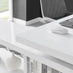 Siena White High Gloss Rotating Desk