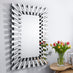 Starburst Rectangular Modern Wall Mirror