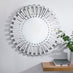 Starburst Small Round Modern Wall Mirror