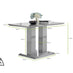 Imperia Rectangular Grey High Gloss 4 Seater Dining Table