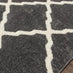 Toscana Moroccan Lattice Two-Tone Rug in Grey and Cream - 160x220cm