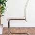 Giovani Grey White Modern High Gloss And Glass Dining Table And 6 White Lorenzo Chairs Set