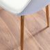 Leonardo 4 Gold Dining Table and 4 White Corona Gold Leg Chairs