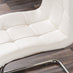 Enna White Glass Extending Dining Table and 6 White Murano Chairs