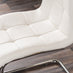Enna White Glass Extending Dining Table and 6 White Murano Chairs