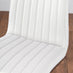 Atlanta White High Gloss And Chrome Metal Rectangle Dining Table And 4 White Isco Dining Chairs Set