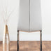 Giovani 4 Grey Dining Table & 4 White Isco Chairs
