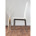 Imperia Grey Modern High Gloss Dining Table And 6 White Milan Dining Chairs Set