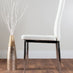 Enna White Glass Extending Dining Table and 6 White Milan Chairs