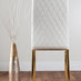 Novara White Marble Gold Leg 120cm Round Dining Table & 4 White Milan Gold Leg Chairs