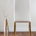 Novara White Marble Gold Leg Round Dining Table & 4 White Milan Gold Leg Chairs