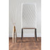 Imperia 4 Modern Grey High Gloss Dining Table And 4 White Modern Milan Chairs Set