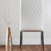 Arezzo Large Extending Dining Table and 8 White Milan Chairs