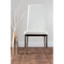 Palma White High Gloss Round Dining Table & 6 White Milan Chrome Leg Chairs