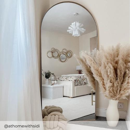 Ottilie Large Full Length Gold Arch Wall Mirror